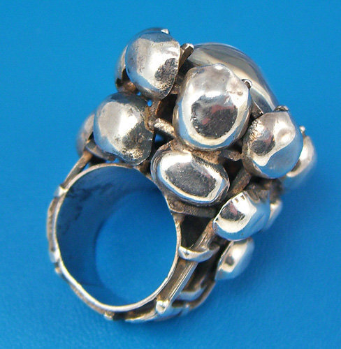 Rachel Gera Modernist Jewelry Sterling Ring - Israel