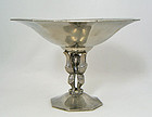 Just Andersen Art Deco Pewter Compote - Denmark