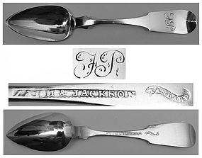 Excellent Lancaster Coin Silver Spoon by Zahm & Jackson