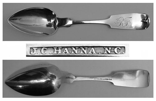 Good New Castle, PA Coin Silver Spoon by James Cook Hanna