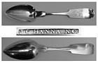 Good New Castle, PA Coin Silver Spoon by James Cook Hanna