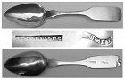Mt. Holly, New Jersey Coin Silver Teaspoon - Henry B. James c.1834-55