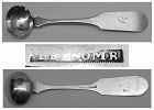 Maine Coin Silver Master Salt Spoon by Albert Titcomb, Ca. 1823-46