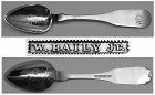 Philadelphia Coin Silver Teaspoon by William Baily, Jr. - Earlier Mark