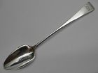 George III English Sterling Stuffing Spoon by John Lias