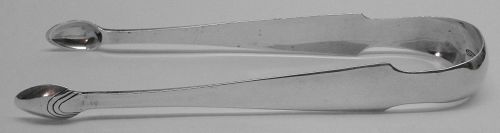 Lovely Philadelphia Coin Silver Sugar Tongs by Lewis & Smith c1805-11