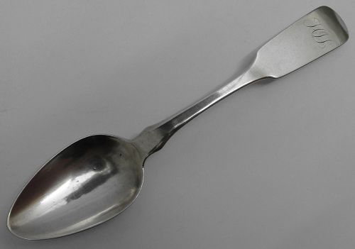 Philadelphia or Delaware Coin Silver Teaspoon by Thomas J. Megear