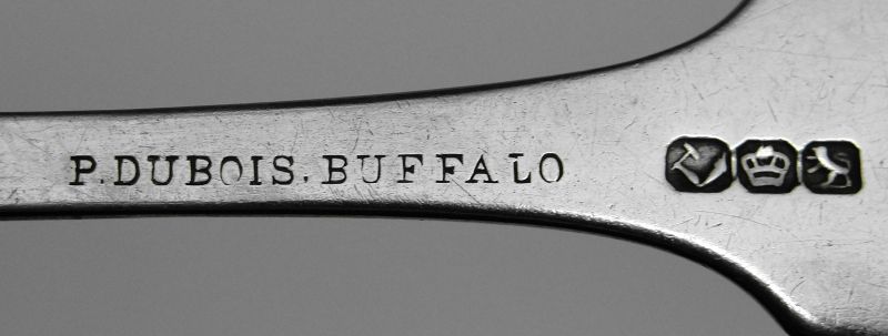 Good Buffalo, NY Coin Silver Teaspoon by Philo Dubois Ca. 1841-60