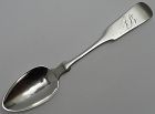 New York Coin Silver Spoon by John & James Cox, Marked J&IC