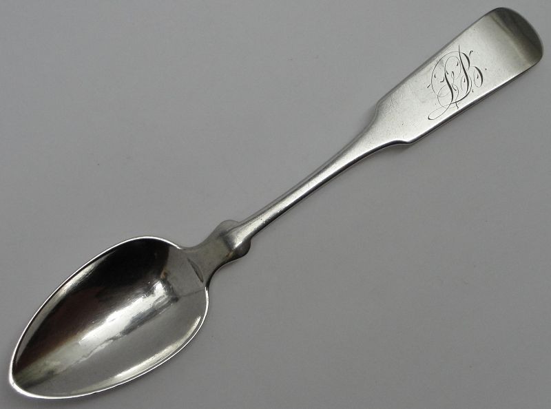 New York Coin Silver Spoon by John &amp; James Cox, Marked J&amp;IC