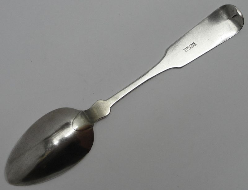 New York Coin Silver Spoon by John &amp; James Cox, Marked J&amp;IC