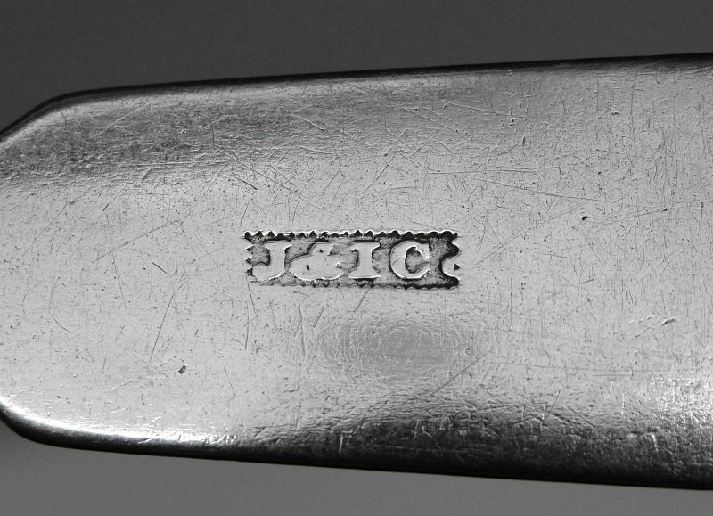 New York Coin Silver Spoon by John &amp; James Cox, Marked J&amp;IC