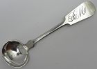 Pittsfield, Massachusetts Coin Silver Salt Spoon by L. M. & A. C. Root