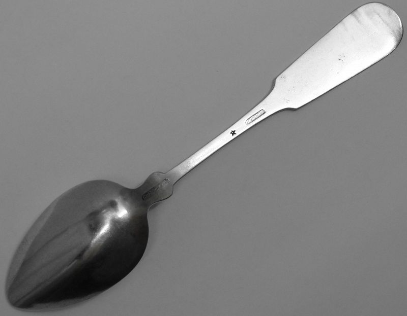 Providence, RI Coin Silver Dessert Spoon by Gorham &amp; Co., Variant Mark