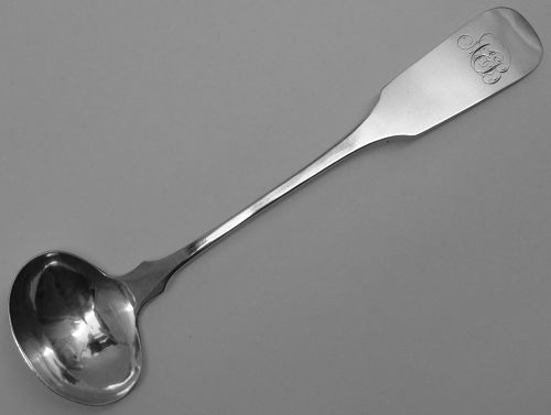 Fine Philadelphia Coin Silver Cream or Sauce Ladle by George K. Childs