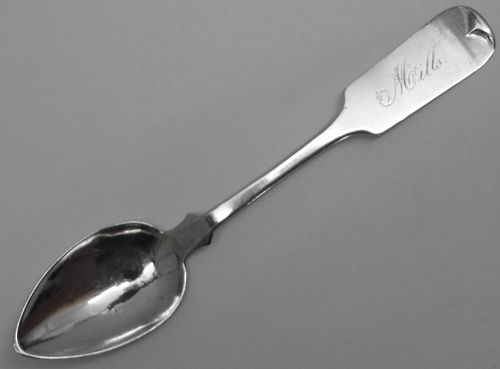 Erie, Pennsylvania Coin Silver Spoon by Guy Loomis, Ca. 1837-60