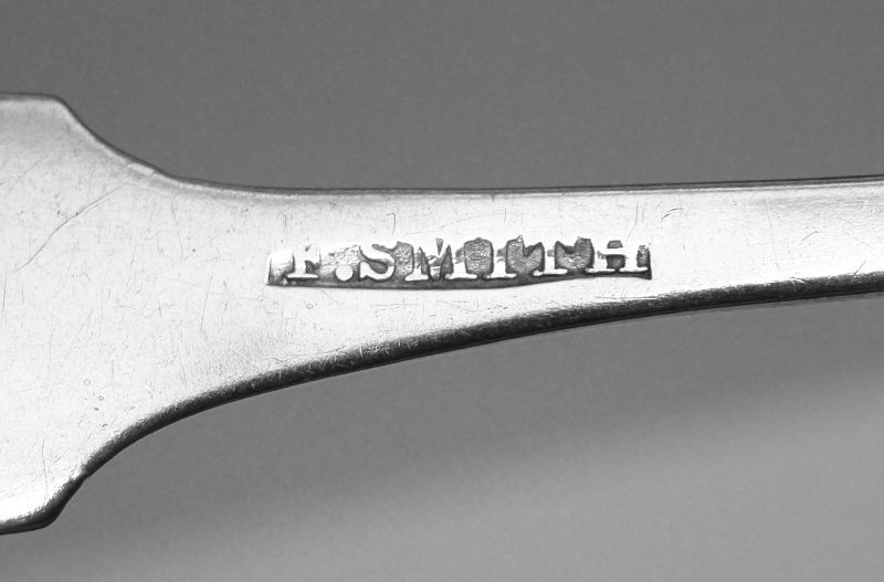 Good Philadelphia Coin Silver Teaspoon by Frederick Smith