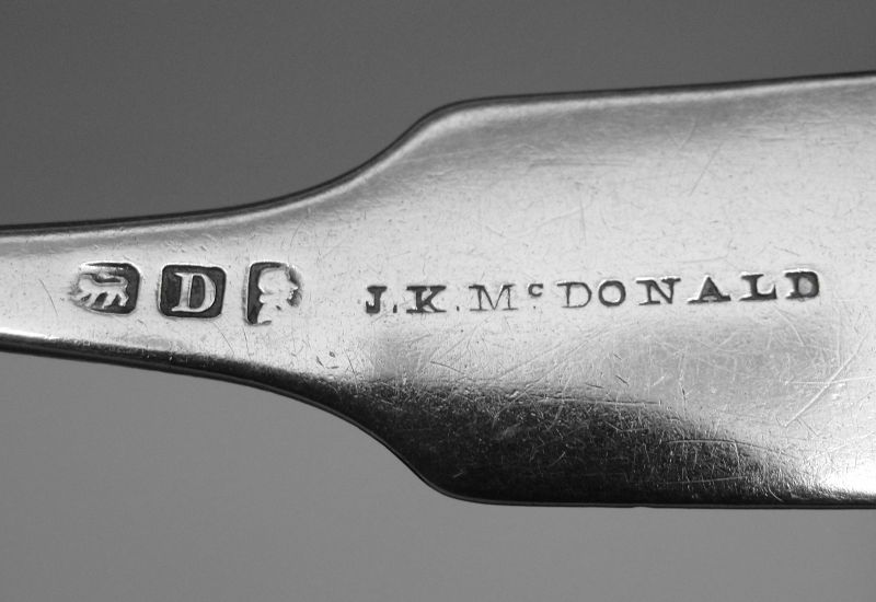 Coin Silver Shellback Spoon by J. K. McDonald - Location?