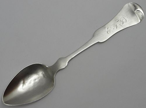Illinois Coin Silver Spoon by Edward H. Goulding of Alton, c.1852-70