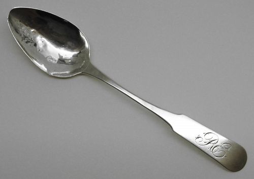 NY Coin Silver Spoon Mkd "H&ADRIANCE", Hayes & Adriance, 1816-26