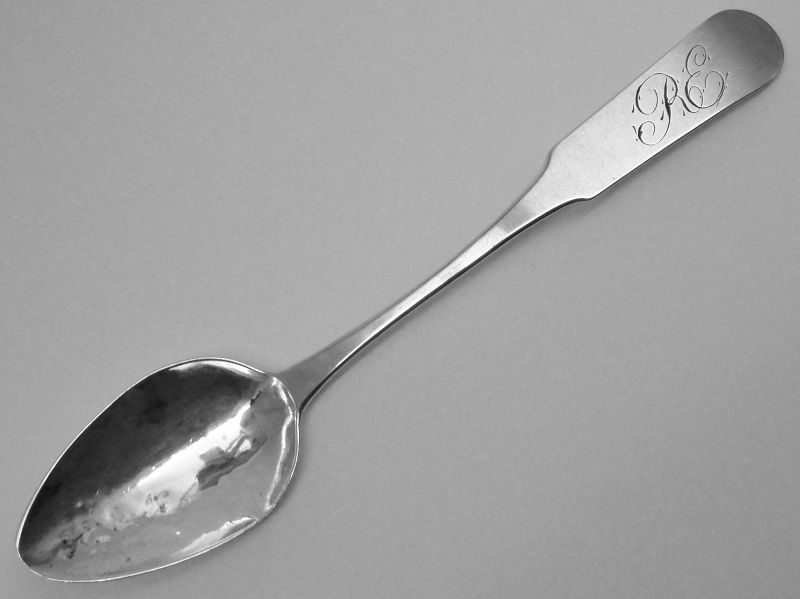 NY Coin Silver Spoon Mkd &quot;H&amp;ADRIANCE&quot;, Hayes &amp; Adriance, 1816-26