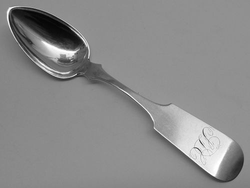 Excellent Delaware Coin Silver Spoon by J. F. Robinson