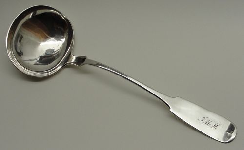 Very Good St. Louis, MO Coin Silver Soup Ladle by A. H. Menkens