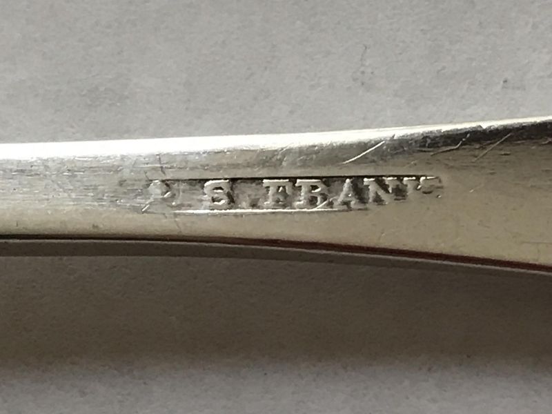 Philadelphia Tablespoon with Rare Mark of J. &amp; S. Frank - 8.5 In., 41g