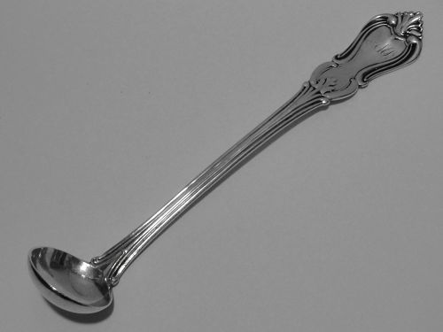 Great Long-Handled Condiment Spoon by William Boning of Philadelphia