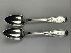 Good Pair of Coin Silver Teaspoons by J.HYMAN - Joseph Hyman of VA?