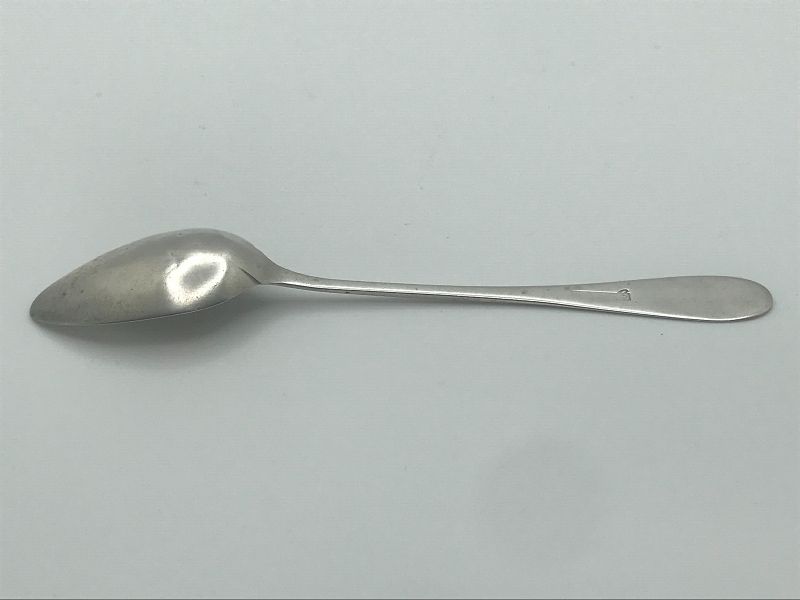 Scarce Early Philadelphia Silver Teaspoon by Simon Daucé Ca. 1798-1819