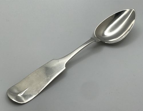 Fine Crested New Orleans Silver Tablespoon by H. P. Buckley, c.1865-75