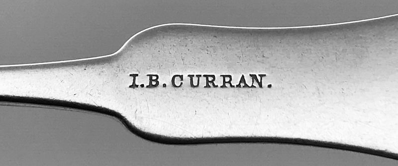 Rare Set of Five Springfield, IL Teaspoons by General Isaac B. Curran