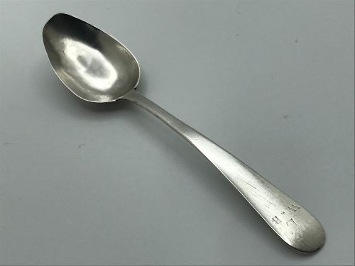 Late 18th Century Virginia Coin Silver Teaspoon by James Geddy