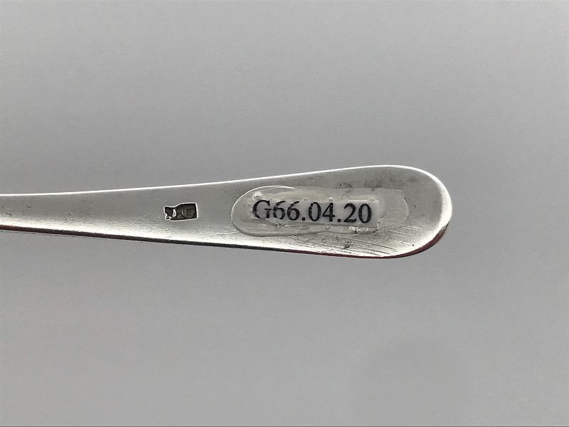 Late 18th Century Virginia Coin Silver Teaspoon by James Geddy