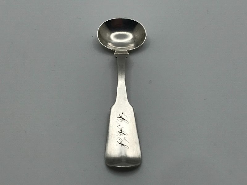 Coin Silver Salt Spoon with Early Gorham Marks
