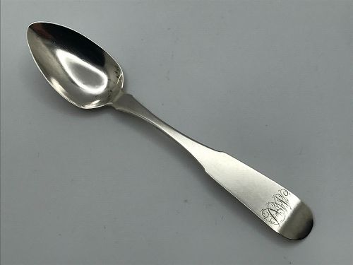 Excellent Coin Silver Spoon Initialed "MAP" by John McMullin, Ca. 1820