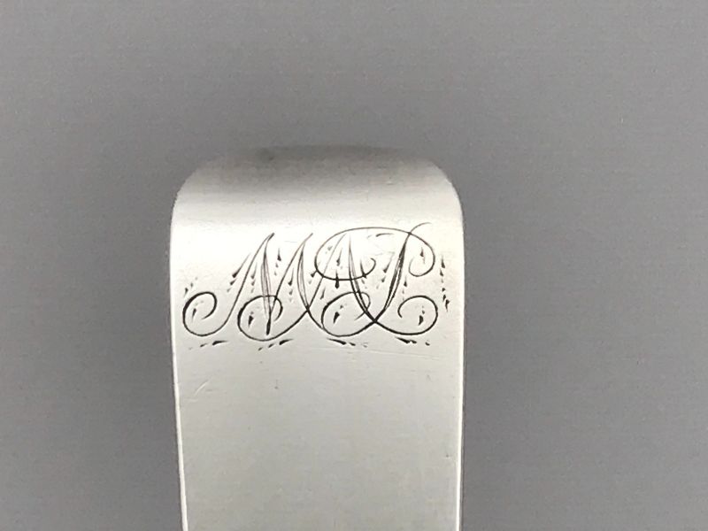 Excellent Coin Silver Spoon Initialed &quot;MAP&quot; by John McMullin, Ca. 1820