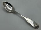 Beautiful Fiddle Shell Dessert Spoon by Shepherd & Boyd of Albany