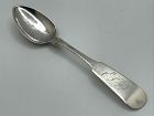 Nice Albany, NY Coin Silver Spoon by Joseph Taft Rice