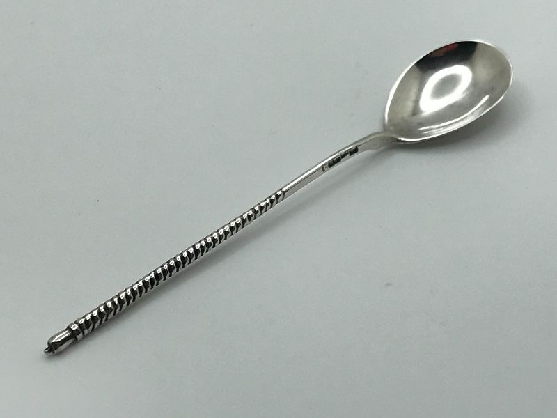 Late 19th Century Russian Silver Spoon of Traditional Form