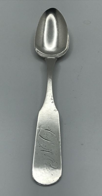 Scarce Washington, Pennsylvania Coin Silver Spoon by Jacob Schaffer