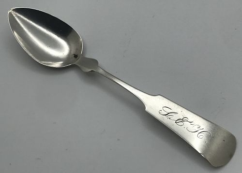 Montpelier, Vermont Coin Silver Spoon by Ira S. Town, Marked "I.S.T"