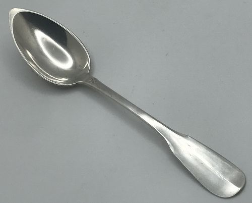 Nice 19th Century French Fiddle Pattern Teaspoon by E. H. Sanoner