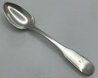 An Interesting Coin Silver British Fiddle Style Spoon by James Watts
