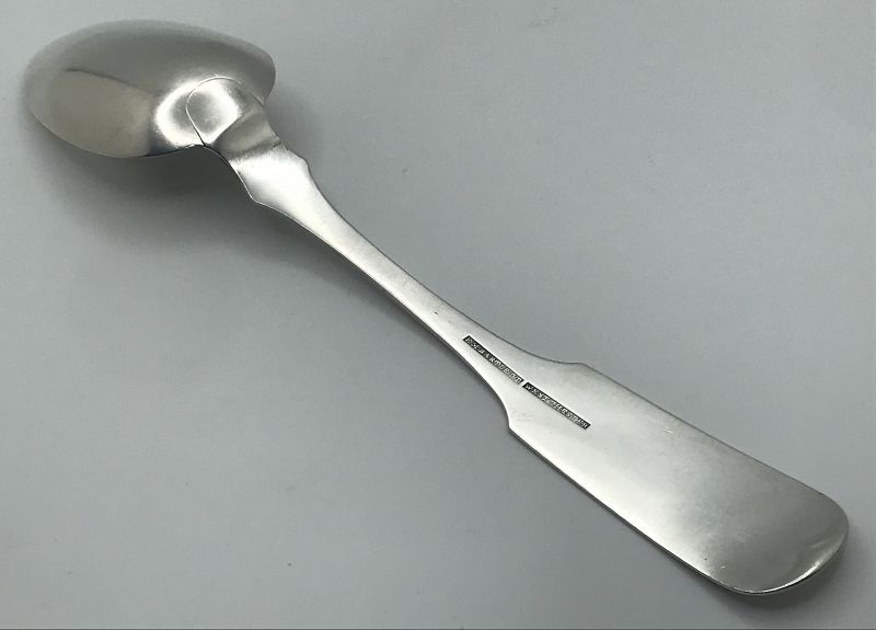 Coin Silver Tablespoon by Edward M. Bartlett - Marked &quot;West Chester&quot;
