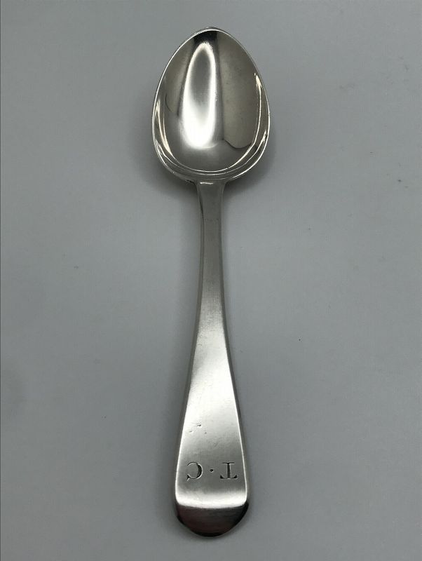 Fine English Sterling Silver Teaspoon, London 1838 w/No Maker's Mark