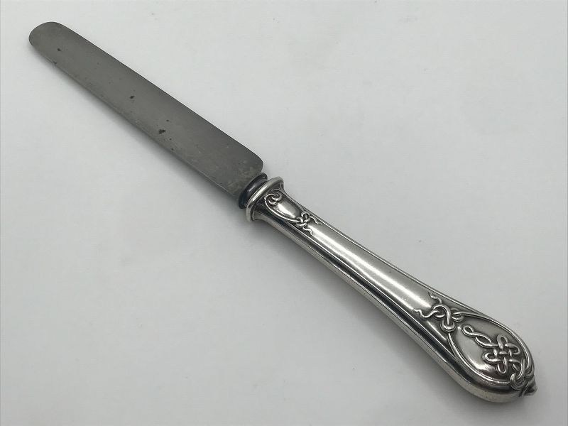 19th Century French 950 Silver and Steel Table Knife, 8 1/8&quot;