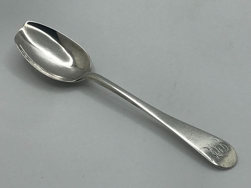 Coin Silver Spoon Circa 1780 by "I*B", Marked Twice - Mystery Maker