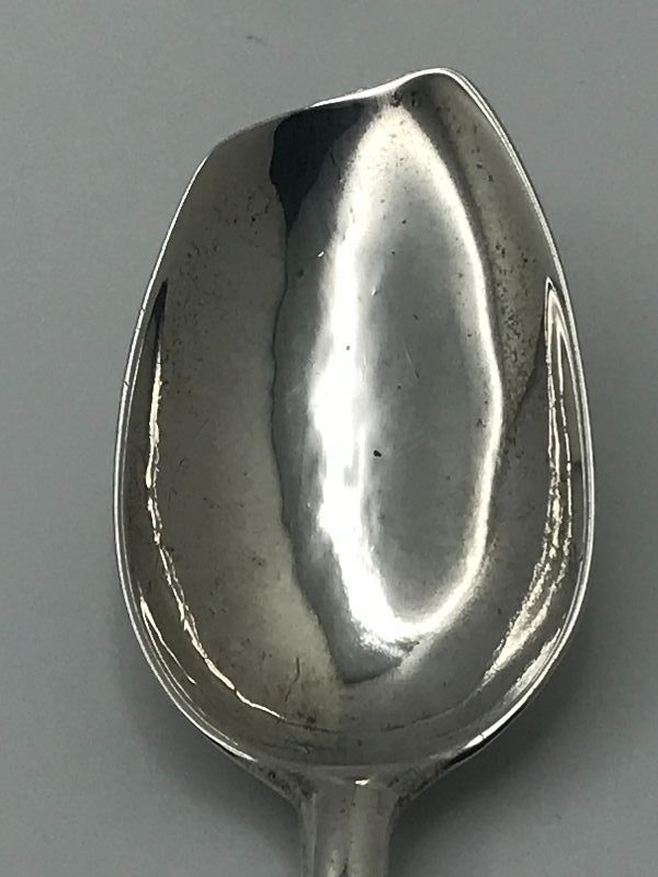 Coin Silver Spoon Circa 1780 by &quot;I*B&quot;, Marked Twice - Mystery Maker